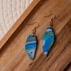Oorbellen | Ash Blue Agate