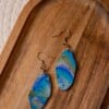 Oorbellen | Ash Blue Agate
