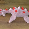 Sleeping Nessy/Slapende Nessy: Een zachte gehaakte knuffel vol Valentijns Liefde: zacht velvet