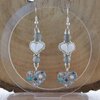 Subtiel & Boho, Valentijns oorbellen met kralenhartjes