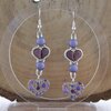 Subtiel & Boho, Valentijns oorbellen met kralenhartjes