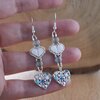 Subtiel & Boho, Valentijns oorbellen met kralenhartjes