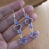 Subtiel & Boho, Valentijns oorbellen met kralenhartjes