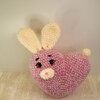 Zachte Hart Konijn, een gehaakte knuffel vol Liefde: zacht velvet