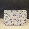Handgemaakte toilettas / make-up tas Music Notes – Ideaal cadeau voor muziek liefhebbers