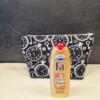 Handgemaakte toilettas / make-up tas Timeless met vintage klokken print