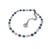 Armband Swarovski met amethist stainless steel