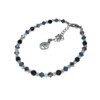 Armband Swarovski met onyx stainless steel