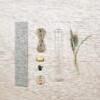 DIY pakket - Droogbloemen met vilt - groen
