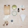 DIY pakket - Geurkaars met bloemen - sinaasappel en kaneel