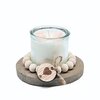 DIY pakket - Kralenkaarsje met geurdecoratie - rozengeur