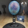 Echte struisvogel ei met swarovski kristal en 23ct verguld - opgezet onder acryl dome - gelimiteerde editie
