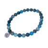 Elastische armband blue crazy agaat op maat gemaakt