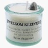 Geboortekaars met edelsteen - Welkom kleintje - jongen