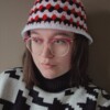 Gehaakte bucket hat 'Sassy Valentine'