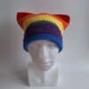 Gehaakte muts 'Pride rainbow flag'