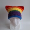 Gehaakte muts 'Pride rainbow flag'