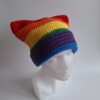 Gehaakte muts 'Pride rainbow flag'