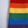Gehaakte muts 'Pride rainbow flag'