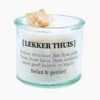 Geurkaars met edelsteen - Lekker thuis - honing calciet & toermalijn