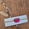 Haarbandje met glitter aardbeien