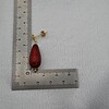 Handgemaakte Polaris oorbellen - bordeaux rood