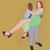 Handgemaakte digitaal portretten Valentinesdag