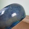 Handgemaakte keramiek op draaischijf, schaaltje 'Blauwe bollie'