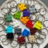 LEGO Hart Sleutelhanger – Handgemaakt Valentijnscadeau voor Koppels, Vriend, Vriendin – Liefdeshart Sleutelhanger