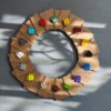 LEGO Hart Sleutelhanger – Handgemaakt Valentijnscadeau voor Koppels, Vriend, Vriendin – Liefdeshart Sleutelhanger