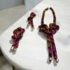 Lafia ketting Roze