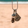 Laguna Beach Pendant Ocean Eye Ketting Zilver - Laguna Treasures
