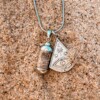 Laguna Beach Pendant Ocean Eye Ketting Zilver - Laguna Treasures
