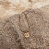 Oceaan Mini Palm Coin Ketting - Laguna Treasures