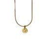 Oceaan Mini Palm Coin Ketting - Laguna Treasures