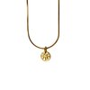 Oceaan Mini Palm Coin Ketting - Laguna Treasures