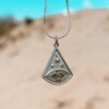 Oceaan Ocean Eye ketting zilver