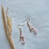Oorbellen met natuursteen Rozenkwarts