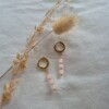 Oorbellen met roze natuursteen Aventurijn