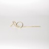 Oorstekers - LIES - verguld zilver