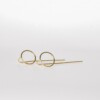 Oorstekers - LIES - verguld zilver