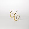 Oorstekers - SWIRL (large) - verguld zilver