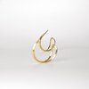 Oorstekers - SWIRL (large) - verguld zilver