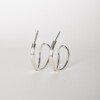 Oorstekers - SWIRL (large) - zilver