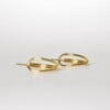 Oorstekers - SWIRL (small) - verguld zilver