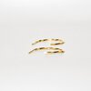 Oorstekers - TWIST - verguld zilver