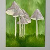 Schilderij "Paddenstoelen" - origineel kunstwerk in olieverf
