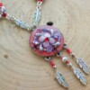 Roze dromenvanger ketting