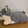 Schattige gehaakte Husky! : zacht velvet yarn