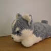 Schattige gehaakte Husky! : zacht velvet yarn